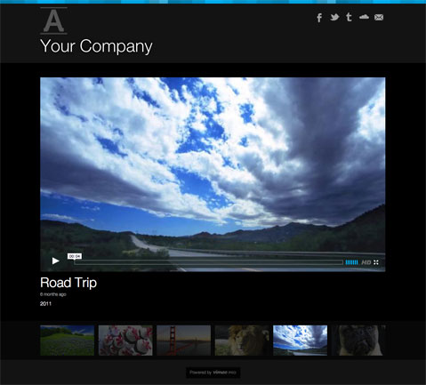 Vimeo Pro Lyra Portfolio Theme